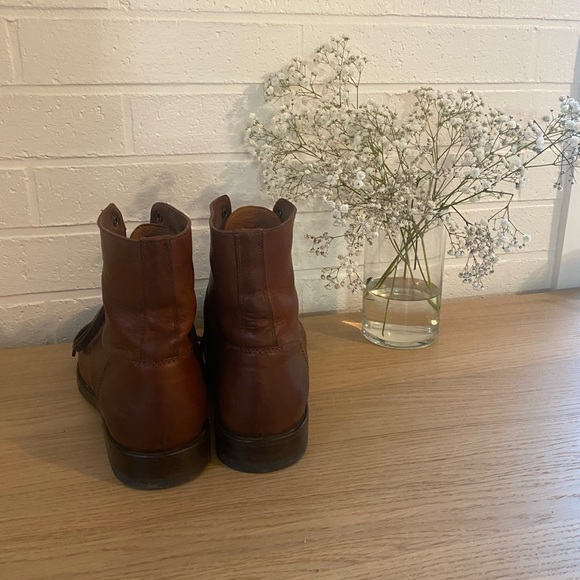 Frye Leather Laceup Boots - Picture 2 of 2